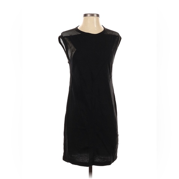 T by Alexander Wang Black Mesh Sleeveless Dress / Tunic - Picture 1 of 8